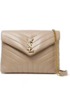 Saint Laurent Medium Loulou Matelassé Leather Shoulder Bag In Beige