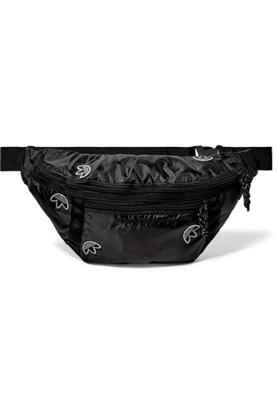 Adidas Originals By Alexander Wang Appliquéd Shell Belt Bag In Black