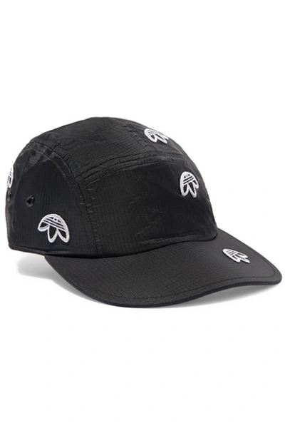 Adidas Originals By Alexander Wang Embroidered Ripstop Baseball Cap In Black