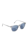 Oliver Peoples 51mm Forman Polarized Square Sunglasses In Workman Grey/blue Polar