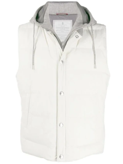 Brunello Cucinelli Hooded Gilet - 大地色 In Neutrals