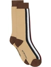 BURBERRY Intarsien-Socken mit Streifen