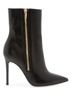 GIANVITO ROSSI Trinity Zipper Leather Ankle Boots