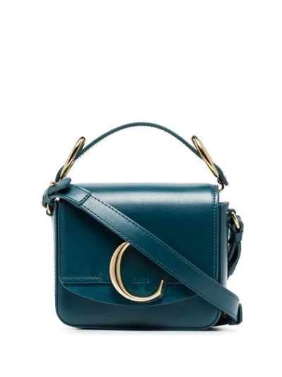 Chloé C-embellished Mini Shoulder Bag - 蓝色 In Blue