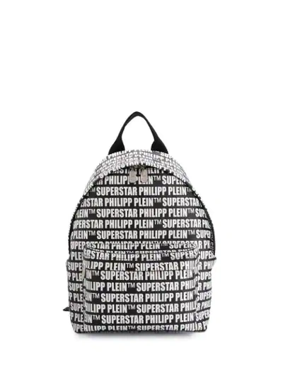 Philipp Plein Logo Print Backpack - 黑色 In Black