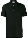 Ferragamo Embroidered Logo Polo Shirt In Black