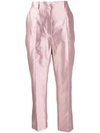 DOLCE & GABBANA HIGH-RISE CROPPED TROUSERS