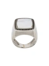 Emanuele Bicocchi Stone Embellished Ring In Silver