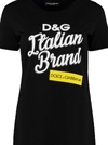 DOLCE & GABBANA LOGO PRINT COTTON T-SHIRT,10963156