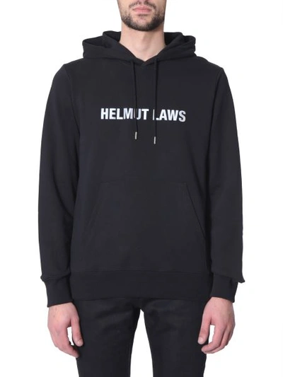 Helmut Lang Hooded Sweatshirt In Black