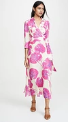 DIANE VON FURSTENBERG COLLARED FLOOR LENGTH DRESS
