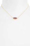 Kendra Scott Elisa Filigree Pendant Necklace In Multi Drusy/ Gold