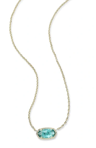 Kendra Scott Elisa Birthstone Pendant Necklace In December london Blue gold ModeSens