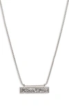Kendra Scott Leanor Pendant Necklace In Platinum Drusy/ Silver