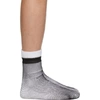 RANDOM IDENTITIES WHITE & BLACK FISHNET SOCKS