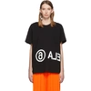 MM6 MAISON MARGIELA MM6 MAISON MARGIELA BLACK OVERSIZED LOGO T-SHIRT