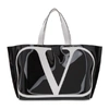 VALENTINO GARAVANI BLACK VALENTINO GARAVANI VLOGO TOTE