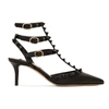 VALENTINO GARAVANI VALENTINO BLACK VALENTINO GARAVANI ROCKSTUD HEELS