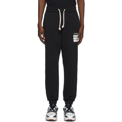 Maison Margiela Stereotype Patch Drawstring Trousers In Black