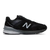 NEW BALANCE NEW BALANCE BLACK AND SILVER MADE IN US 990V5 SNEAKERS