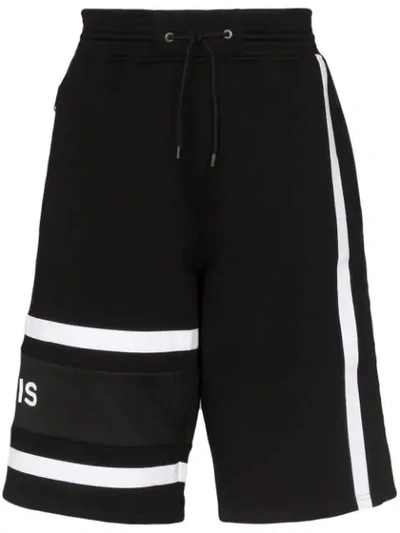 Givenchy Logo Printed Track Shorts  In Black