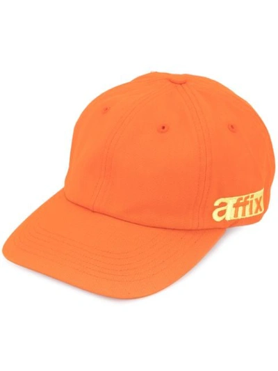 Affix Logo Cap In Orange