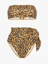 ZIMMERMANN ZIMMERMANN LEOPARD PRINT BANDEAU BIKINI,0337WSS190338WSS1913942030