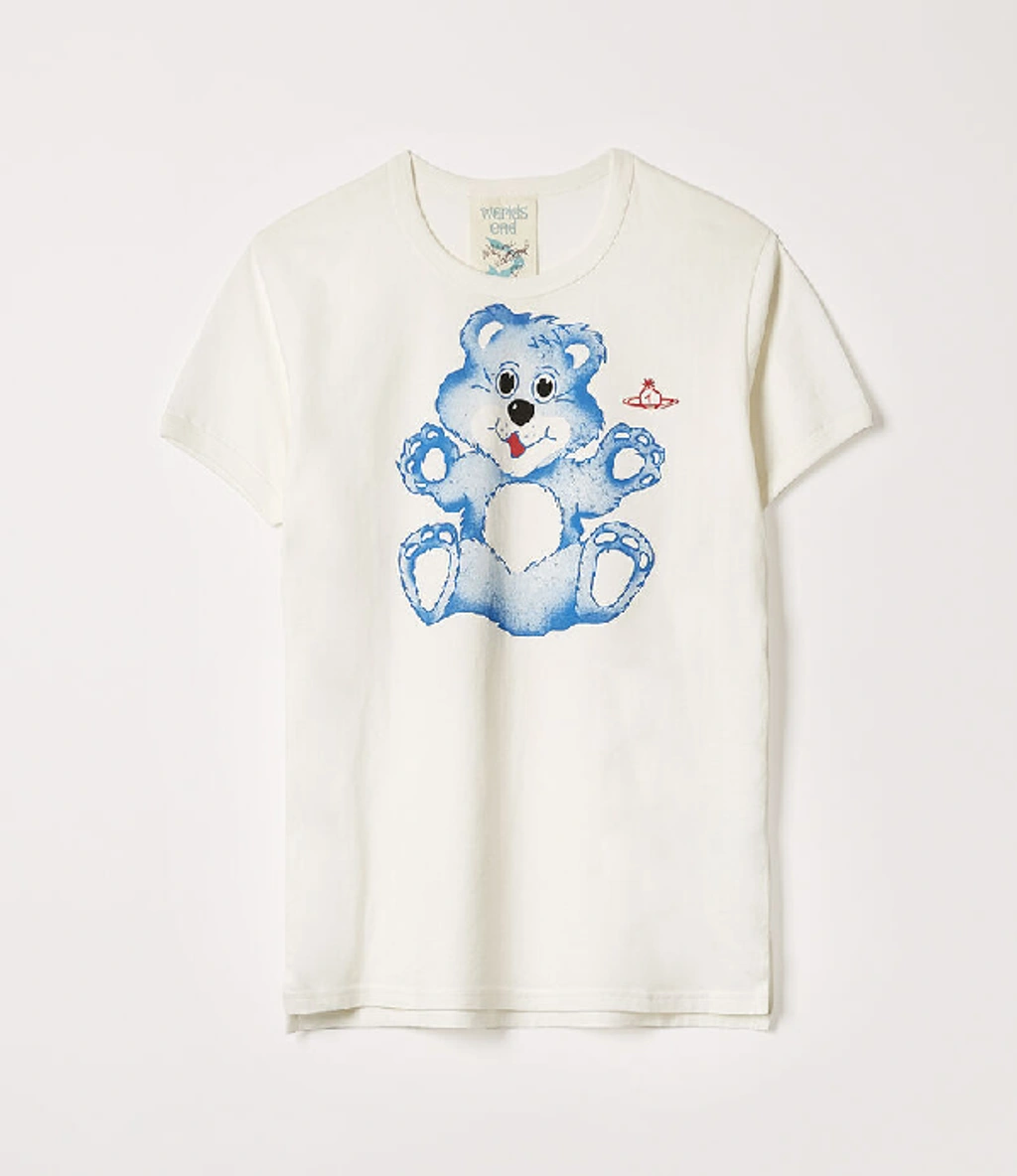 Vivienne Westwood Classic T-shirt Teddy Bear White In Nat