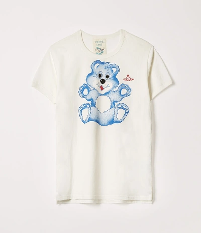Vivienne Westwood Classic T-shirt Teddy Bear White In Nat White