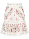 ZIMMERMANN HONOUR FLORAL PRINT SKIRT