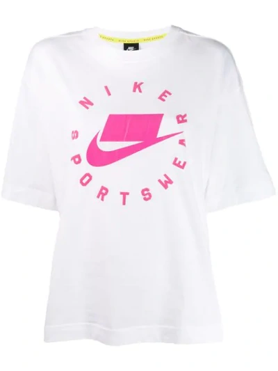 Nike Sportswear Short Sleeve T In White