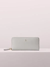 Kate Spade Polly Slim Continental Wallet In Warm Taupe