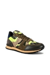 Valentino Rockrunner Camouflage Low-top Leather Trainers In N,a