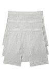 Calvin Klein Classics 3-pack Cotton Boxer Briefs In Heather Grey
