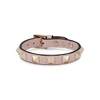 VALENTINO GARAVANI Rockstud blush leather bracelet