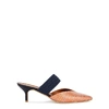 MALONE SOULIERS Maisie 45 raffia and leather mules
