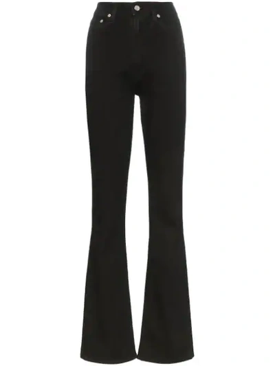 Helmut Lang Femme High-rise Straight Jeans In Black