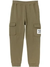 BURBERRY LOGO PATCH TRACK PANTS