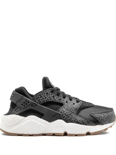 Nike Air Huarache Run Prm Sneakers In Black