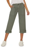 SANCTUARY EXPLORER PATCH POCKET CROP PANTS,P0488-SO