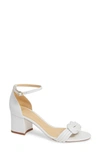 Alexandre Birman Malica 60mm Block Heel Sandals In Pearl