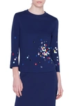 AKRIS PUNTO PIXEL STUD EMBELLISHED TOP,586000039103