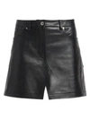 ALEXANDER WANG Leather Apron Mini Skirt