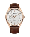 BERING MEN'S AUTOMATIC MULTIFUNCTION STAINLESS STEEL CASE CALFSKIN STRAP