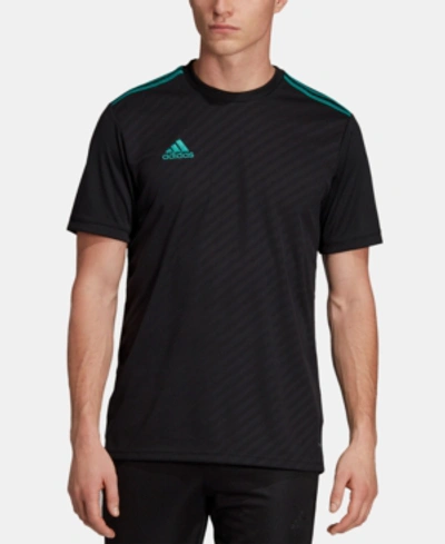 Adidas Originals Adidas Men's Tiro Jacquard Soccer Jersey In Black/active Green