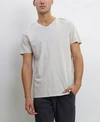 Coin 1804 Tmv002cj Mens Cotton Jersey Short-sleeve V-neck T-shirt In Bone