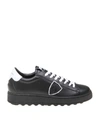 PHILIPPE MODEL MADELEINE SNEAKERS IN BLACK LEATHER,10962627
