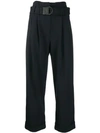 BRUNELLO CUCINELLI BELTED CROPPED TROUSERS