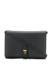 TOM FORD TOM FORD LOGO BUCKLE CROSSBODY BAG - BLACK