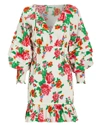 Rhode Anya Floral Smocked Flounce Dress In Multi